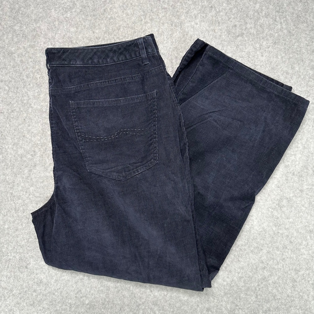 Talbots Petite‎ Corduroy Pants Navy Blue Stretch Size 16 Casual Workwear